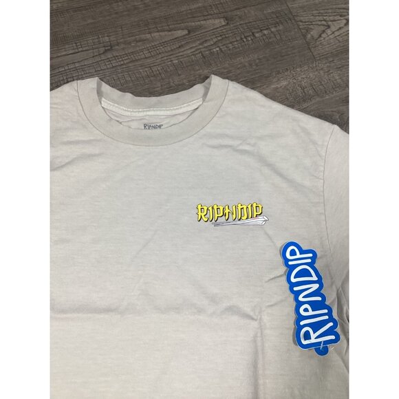 Ripndip Cream Graphic Mens T-Shirt Medium Short Sleeve Casual Wear Crew Neck NEW - Picture 2 of 7